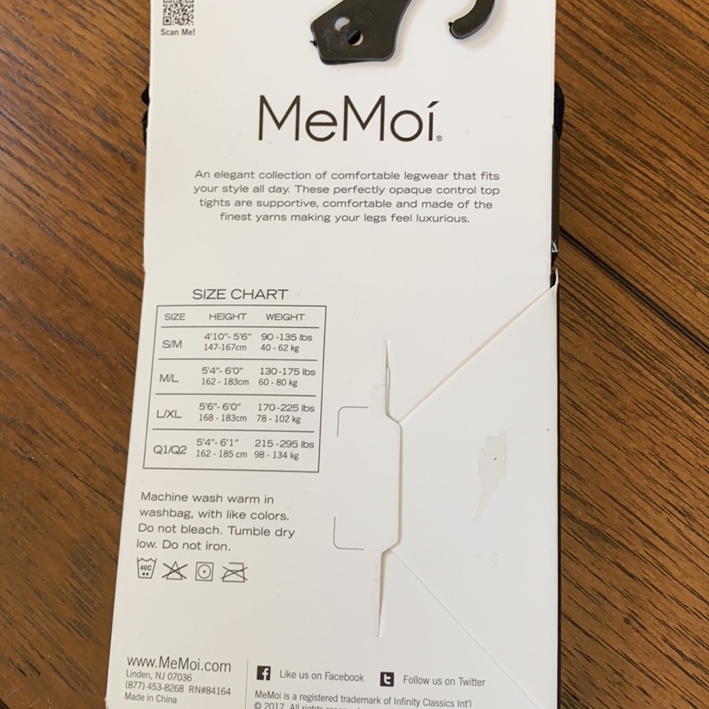 MeMoi black tights - Picture 2 of 2
